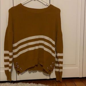 Yellow striped sweater